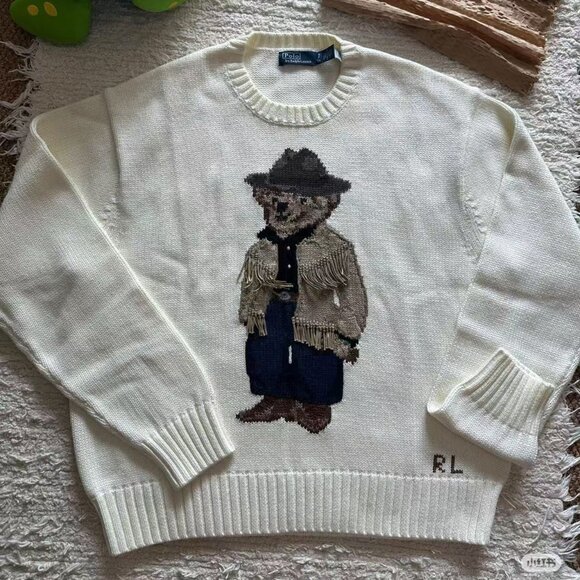Polo by Ralph Lauren White Bear Sweater - Picture 4 of 5